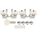 Banjo Tuning Peg,Banjo Machine Heads Head Tuning Knob Semi-Closed String 4+1 Musical Instrument Accessories