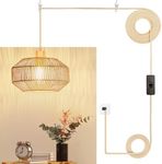 Plug in Pendant Light Paper Woven R