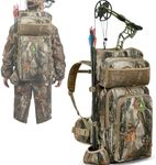 Wild Cedar Camo Hunting Backpack for Men with Compound Bow Holder - Saddle Hunting Backpack for Deer and Elk - Durable Compound Bow Carrier Pack