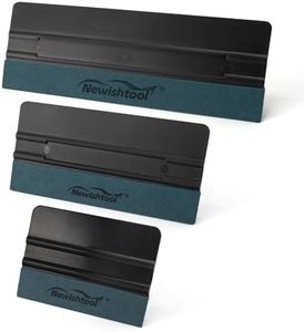 NEWISHTOOL 3 Pcs Vinyl Wrap Squeegee of Different Sizes, Felt Squeegee for Vinyl, Suede Felt Edge Squeegee Sign Making Wrap Tool for Wallpaper Smoothing, Car PPF Vinyl Wrap Window Tint Application