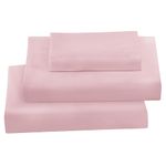 Softan Bed Sheet Set for Kids Girls, Queen Size Kids Sheets Microfiber Kids Fitted Sheet, Breathable, Silky Soft Feeling Kids Sheet Set 4 PCs Pink Kids Queen Bed Sheet