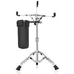 AKOZLIN Snare Drum Stand with Drum Sticks Holder Snare Drum Beginners Double Braced Tripod Snare Stand for 10 to 14 Inch nare Drum Beginners Snare Drum Pad Height Range 16.1"-22"