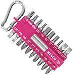 Bosch 21 Piece Screwdriver Bit Set Pink (with Magnetic Bit Holder, Carabiner, Accessory for Electric Screwdrivers)