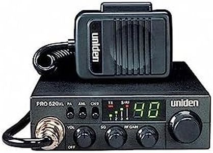 Uniden PRO520XL Pro Series 40-Channel CB Radio. Compact Design. ANL Switch and PA/CB Switch. 7 Watts of Audio Output and Instant Emergency Channel 9. - Black