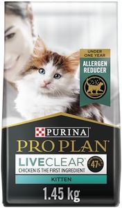 Purina Pro Plan LiveClear Allergen Reducing Dry Kitten Food, Chicken & Rice - 1.45 kg Bag