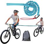 TeTupGa Bicycle Tow Rope Belt Strap Mountain Bike Parent-Child Pull Reflective Traction Portable Outdoor MTB Elastic Bicycle For Adult Kids Children (Blue)