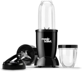 magic bullet Blender 7pc Set in Black - Powerful 10,000 RPM - Sleek, Compact & Portable - Great for Smoothies, Juices, Protein Shakes, Milkshakes, Soups, Salad Dressings, Salsa & Food Prep