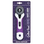 The Quilted Bear Rotary Cutter - Ergonomic Soft Grip Rotary Cutter for Fabric with Sharp Cutting Blade & Easy Blade Replace System (45mm Rotary Cutter)