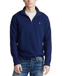 Polo Ralph Lauren Men's 1/4 Zip French Rib Long Sleeve Pullover, Multicolor, L