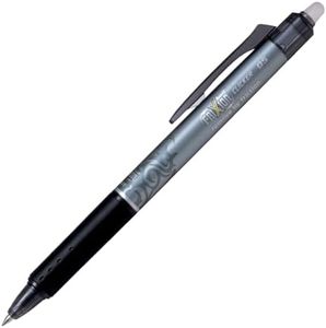 Pilot Frixion Clicker Erasable Retractable Gel Pen, Extra Fine Tip (0.5mm) - Black