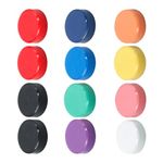 Fridge Magnets, 12Pcs Strong Whiteboard Magnets, Round Small Magnets, Colorful Refrigerator Magnets for Office, Notice Boards, Planning Boards, School, Home, Classroom, 10 Colors