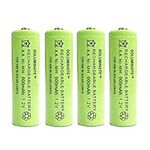 4 x Soluminate™ UK AA Rechargeable Solar Light Batteries 1.2V 600mAh NiMH Ni-MH for use outdoors in Garden Solar Lights