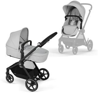 CYBEX Gold Kinderwagen EOS 2-in-1, Reisesystem, Ab Geburt bis 22 kg (ca. 4 Jahre), Lava Grey