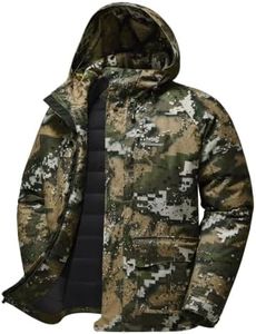 BASSDASH Walker Men’s Insulated Waterproof Fishing Hunting Jackets Silent Breathable Lightweight Winter Coat for Cold Weather