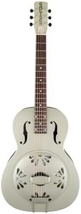 Gretsch G9201 Honey Dipper Round-Neck, Brass Body, and Padauk Fingerboard 6-String Resonator Guitar (Right-Handed, Weathered Pump House Roof)