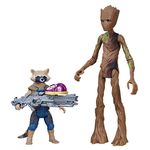Marvel Avengers Infinity War Rocket Raccoon and Groot with Infinity Stone (Multi Color)