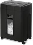 Low Noise 48dB Paper Shredder for Home, 15-Sheet Cross Cut, Credit Card Office Shredder, 4.7 Gallons Wastebasket, P-4 High Security, Black