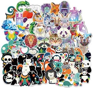 Yubbaex Cute Animals Stickers 135 Pcs Laptop VSCO Stickers Pack Cool Vinyl Waterproof Sticker for Pad MacBook Car Snowboard Bicycle Luggage Decal (Crystal Animals 135 Pcs)