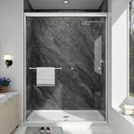 EASYWORC Double Sliding Shower Door