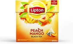 Lipton Peach and Mango Tea Bags - Sealed Boxes of 6 x 20 Bags = 120 Pyramid Tea Bags