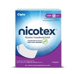 Cipla Nicotex Nicotine Transdermal Patch | Helps to Quit Smoking | WHO - Approved Therapy | 7 Patches (Step 1-21mg)