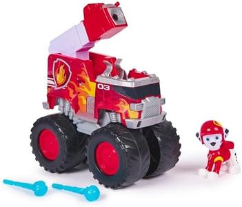 PAW Patrol: Rescue Wheels Marshall’s Firetruck, Toy Truck with Projectile Launcher and Collectible Action Figure, Kids Toys for Boys & Girls Ages 3+