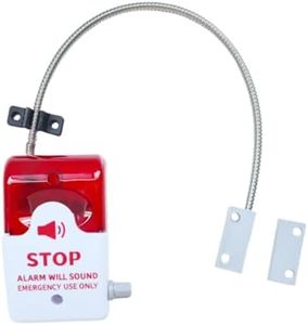 Exit Stopper Door Alarm with Alarm Sound Max. 110dB Adjustment Helps Prevent Unauthorized Exits or Entries Through Emergency Doors