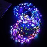 URAQT LED Flower Headband, 12PCS Fl