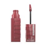 Maybelline Liquid Lipstick, High Shine Gloss, Lasts for 16 HRs, Enriched With Vitamin E & Aloe, SuperStay Vinyl Ink, Witty, High-Glossy