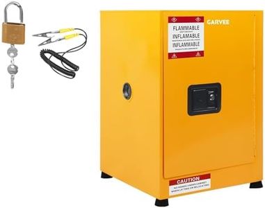 Garvee 17" x 17" x 18" Flammable Cabinet, Hazardous Storage Cabinet Adjustable Shelf Flammable Storage Cabinet