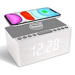 ANJANK Wooden Digital Alarm Clock F