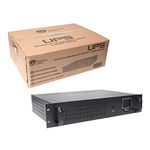 Powercool Intelligent Rackmount UPS Series, Uninterruptible Power Supply, 850VA, 2U Rackmount, LCD, USB Monitoring, 1 x UK Socket, 3 x IEC 320 C13, 2 x RJ45, 1 x USB | Black