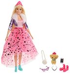 Barbie Princess Adventure Doll in Princess Fashion (12-inch) with Puppy, 3 to 7 Years