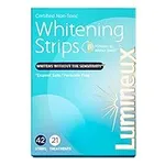 Lumineux Teeth Whitening Strips 21 Treatments - Enamel Safe for Whiter Teeth - Whitening Without The Sensitivity - Dentist Formulated and Certified Non-Toxic - Sensitivity Free