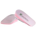 Correct-Position Heel Lift Inserts, Thick Heel Cushioning Height Increase Insoles Heel Cup Shoe Heel Inserts for Heel Spurs, Heel Pain Plantar Fasciitis Achilles Tendonitis (0.6" Height, Pink)