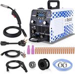 Reboot 200Amp MIG Welder 120V 240V 5 in 1 Welding Machine, Multiprocess for Gasless Flux Core MIG Welder/Gas MIG/Lift TIG/Stick/Spot Welding with Synergy Dual Voltage Large LED Display