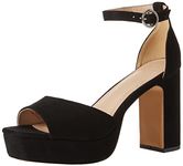 The Drop Women's Hamalie Platform Sandal, Black, 7