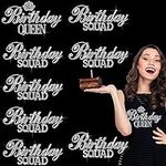 8 Pieces Birthday Queen Squad Iron 