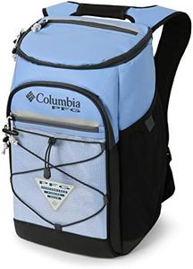 Columbia PFG Roll Caster - 30-can Insulated Backpack Cooler, White lid