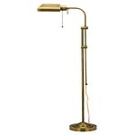 Metal Rectangular Floor Lamp with Adjustable Pole
