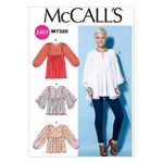 Mccall's Patterns 7325, Misses Tops and Tunic,Sizes LRG-XXL, Multicolor, ZZ (Large-X-Large-XX-Large)