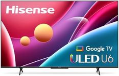 Hisense ULED 4K Premium 75U6H Quantum Dot QLED Series 75-Inch Smart Google TV, Dolby Vision Atmos, Voice Remote, Compatible with Alexa (2022 Model) Black