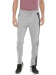 Force NXT Super Combed Cotton Mens Solid Track Pant Grey Melange