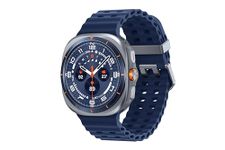 Samsung Galaxy Watch Ultra Smartwatch - 2025 Version, 47mm, Titanium Blue, LTE (CAD Version & Warranty) - Durable Titanium Casing, Cushion Design, Quick Button, AI-Powered Health Monitoring