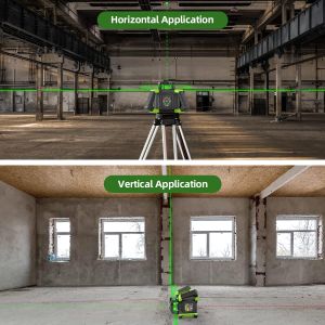 Huepar 800M Green Rotary Laser Level – High Visibility, Outdoor Use