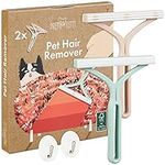 PRETTY KITTY Pet Hair Remover Set: 2 x Pet Hair Remover for Sofa and Carpet Removal - Cat Hair Remover Brush, Dog Hair Removal
