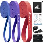 Beenax Resistance Bands Pull Up Assist Bands Set - Thick, Heavy Different Levels Workout Exercise Bands for CrossFit, Powerlifting, Muscle and Strength Training, Stretching, Mobility, Yoga - Men Women