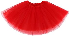 Simplicity Women's Classic Elastic 3 or 4 Layered Tulle Tutu Skirt