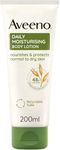 Aveeno Daily Moisturising Body Lotion (1x 200ml), Hydrating Lotion Enriched with Nourishing Colloidal Oatmeal, Gentle Body Moisturiser Suitable for Sensitive and Dry Skin