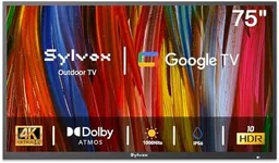 SYLVOX Outdoor TV, 75 inch Smart TV